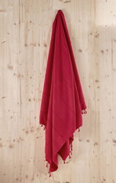 Mijölnir Toalla de Playa Fouta 100% Algodón Roja 95 x 175 cm
